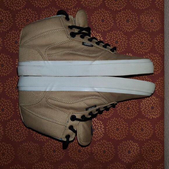 Vans Men's Sneakers Tan 8 Lace Up High Tops Skater Shoes New - Picture 7 of 10